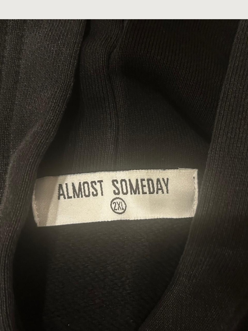 Almost Someday Hoodie in Black – Men's Pullover - Picture 2 of 8